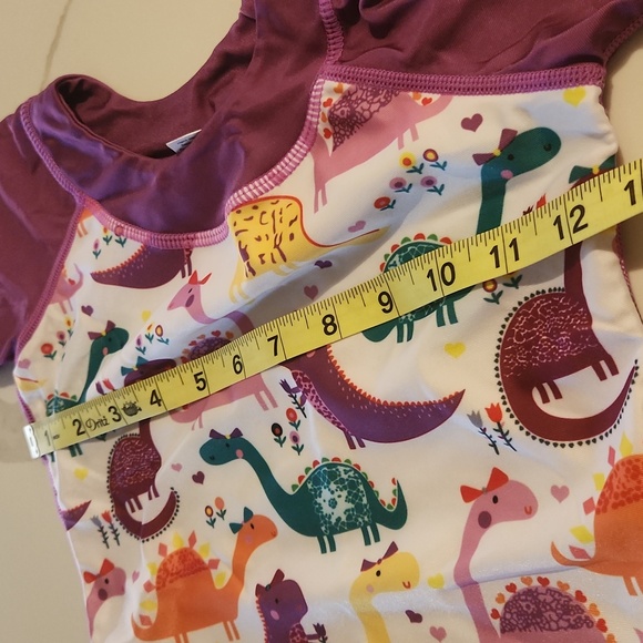 UPF 50+ Rash Guard Set Short Sleeve Two Piece Swimsuit NWOT 3/4T - Picture 6 of 9